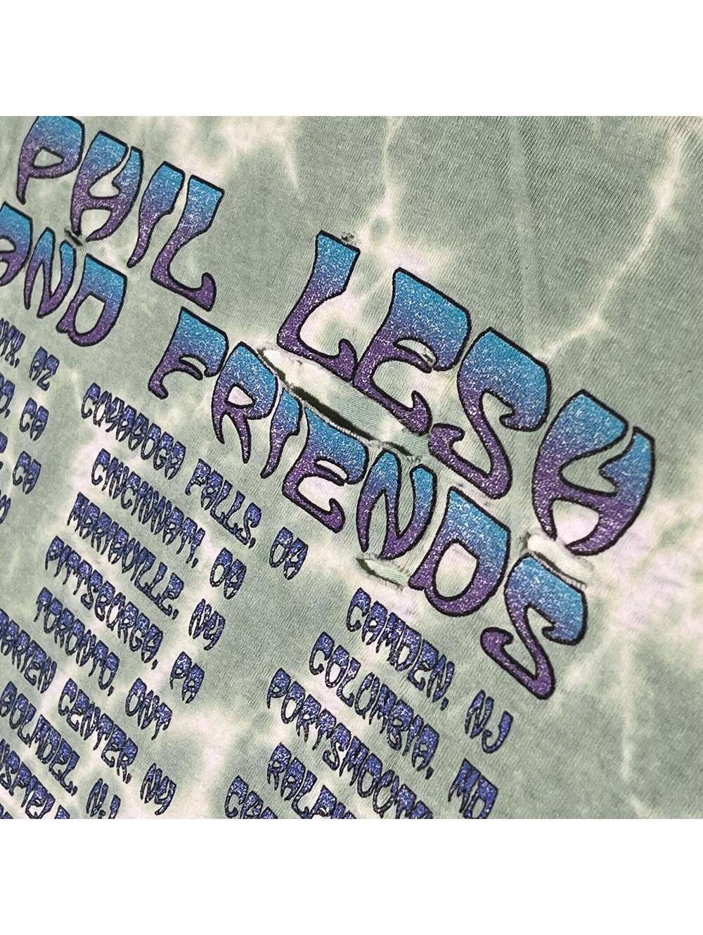 Vintage 2002 Phil Lesh & Friends Summer Tour Thrashed Tie Dye T-Shirt XL - Picture 12 of 12